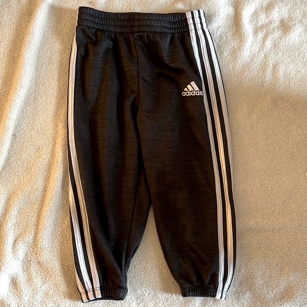 Adidas Original 18 months blackish grayish color with white stripes